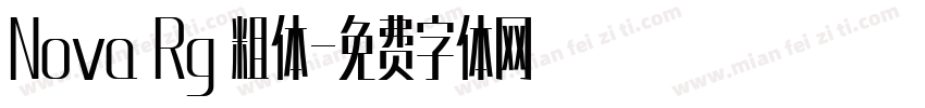 Nova Rg 粗体字体转换